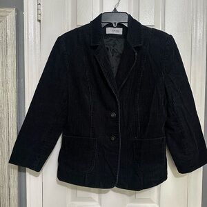Black Corduroy Blazer